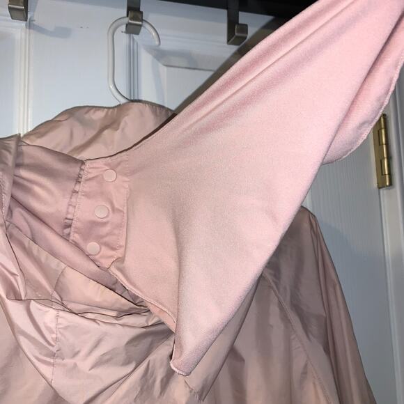 Nike Women's Storm Fit Running Jacket Size XXL 2XL Pink Mittens Hood Full Zip - Picture 8 of 11